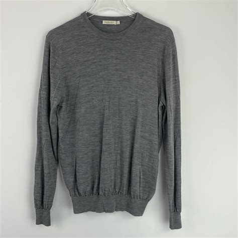 Suitsupply Sweaters Suitsupply 0 Merino Wool Grey Crew Neck