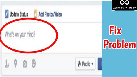 Fix Facebook What S On Your Mind Post Not Working Problem What S On Your Mind Facebook Not