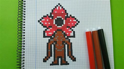 Como Dibujar Al Demogorgon De Stranger Things Pixel Art Tutorial