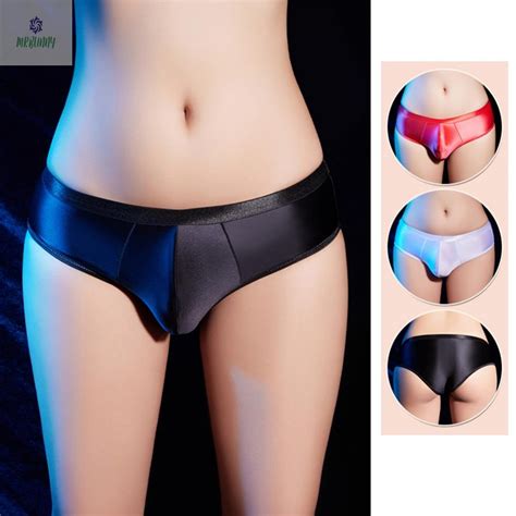 Mens Low Rise Bikini Briefs Underwear Sexy Shiny Oily Panties Thongs Swimwear Shopee Singapore