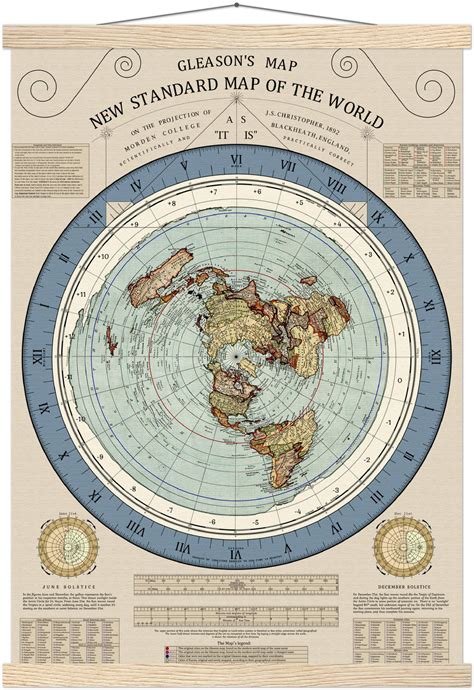 Gleason S New Standard Map Of The World 2023 Remastered Etsy Uk