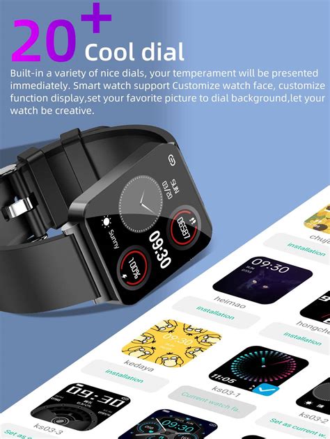 Heart Rate Monitoring Square Smart Watch Shein Usa