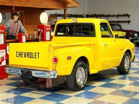 1971 Chevrolet C10 Stepside Pickup Yellow For Sale Chevrolet C 10 350 Cui 1971 For Sale