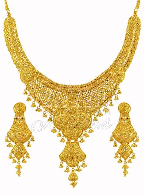 K Gold Bridal Necklace Set