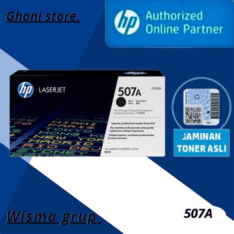 Jual Toner Hp Laserjet 507A Black CE400A Shopee Indonesia