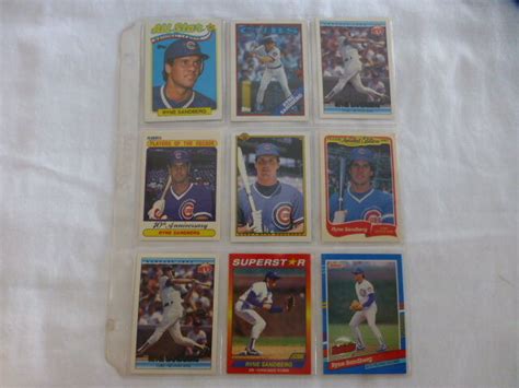 Lot Of Different Ryne Sandberg Baseball Cards No Duplicates Ebay