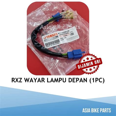 Yamaha Original Rxz Head Lamp Socket Wiring Wire Sub Lead Wayar