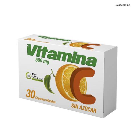 Vitamina C 500 mg 30 Cápsulas Blandas FC Laboratorios