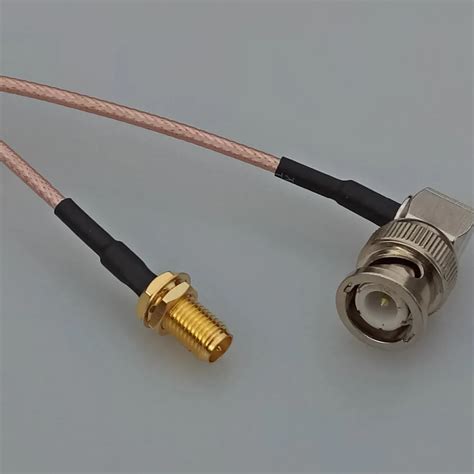 Buy Bnc Male Right Angle Plug To Rp Sma Male Plug