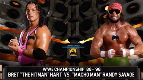 Wwe Championship Match C Macho Man Randy Savage Vs Bret Hit Man