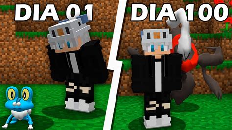 Sobrevivi 100 Dias No Pixelmon Do Minecraft O Filme Youtube