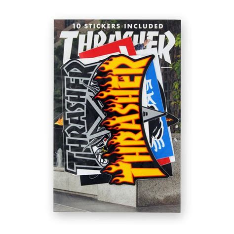 Thrasher Sticker Pack, 10 Stickers