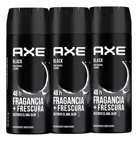 Desodorante Hombre Axe Body Spray Black Pack Pz Ml Cu Meses Sin