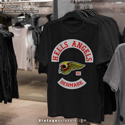 Hells Angels Mc Denmark Shirt Vintagenclassic Tee
