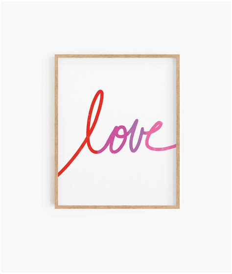 Valentines Wall Art Love Print Printable Wall Art Valentines Day