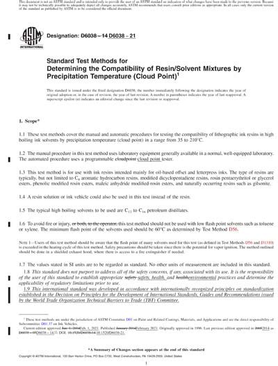 ASTM D6038 21 Red Standard Test Methods For Determining The