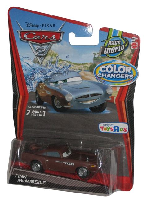 Disney Cars 2 Movie Mattel 2010 Color Changers Finn Mcmissile Toy Car