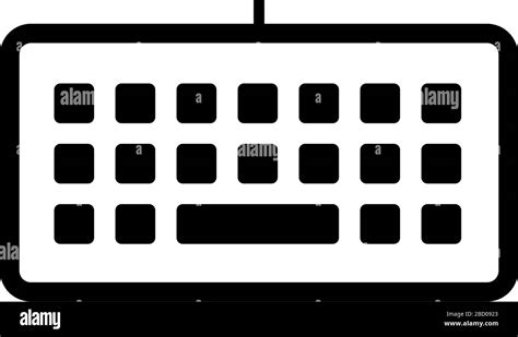 Teclado Ilustración Del Icono De Vector Del Teclado Imagen Vector De Stock Alamy