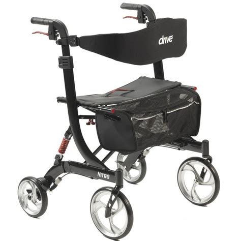 Nitro Heavy Duty Aluminum Euro Style Walker Rollator