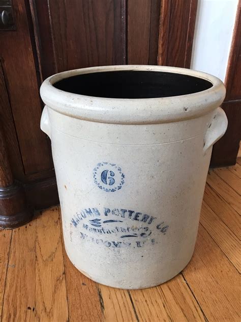 Macomb IL Pottery Stoneware Crock Etsy