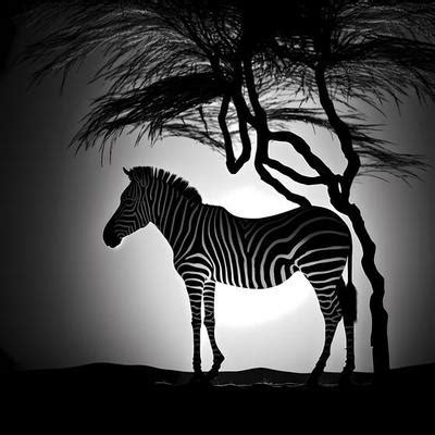 Zebra Silhouette Stock Photos, Images and Backgrounds for Free Download