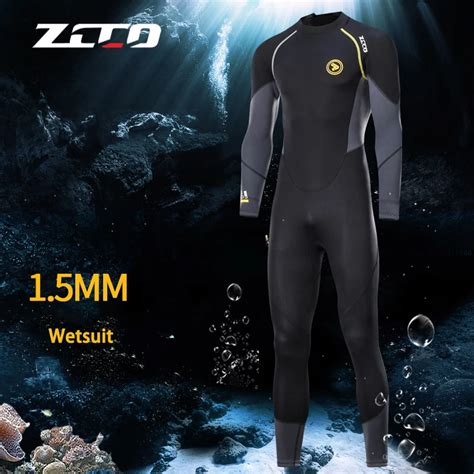 Zcco Mm Neoprene Wetsuit Men Scuba Diving Suit Surfing Wear One