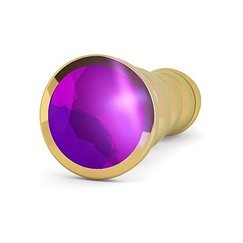 Joyas Anales Rich Tap N Anal Oro Cm Con Zafiro Morado Joya Anal Rich