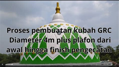 Detail Cara Membuat Memasang Pengecatan Kubah GRC Plus Plafon Murah