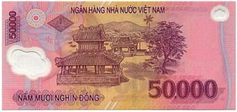 50000 Vietnamese Dong Unc Polymer Banknote 50000 Vnd Etsy