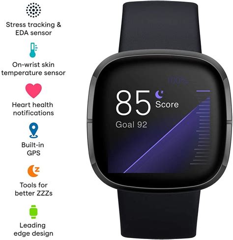 Fitbit Sense Advanced Smartwatch With Tools For Heart Health