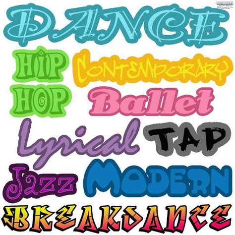 Dance Words Decals - Create-A-Mural