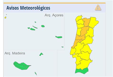 Portugal sob alerta laranja e amarelo Diário do Distrito