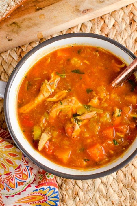 Slimming Eats Syn Free Spicy Chicken And Vegetable Soup Gluten Free