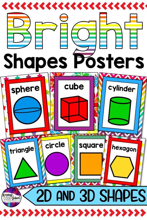 3d Shapes Poster Free Printable Jafmm