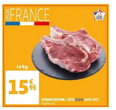 Promo Viande Bovine C Te Avec Os Chez Auchan Icatalogue Fr