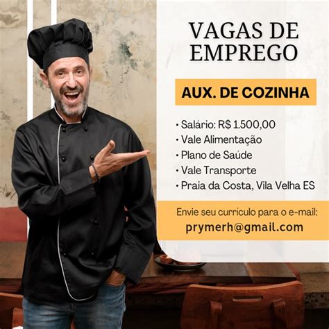 Vagas Para Auxiliar De Cozinha