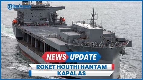 Penampakan Kapal Perang As Lewis B Puller Dihantam Roket Houthi Di