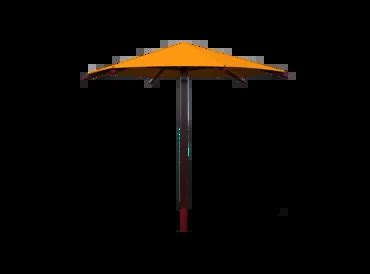 Single Column Hexagon Umbrella Shade Structure Commercial Playground