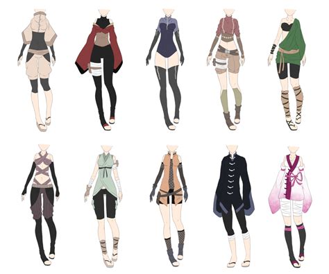 Naruto Outfit Adoptables Closed By Xnoakix On Deviantart Fantasy