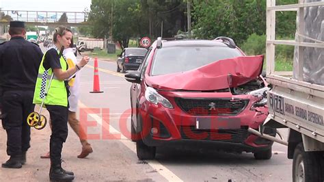 Frenada Abrupta Caus Choque En Cadena Sobre Ruta Cerca De Puente