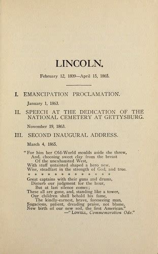 Lincoln: Gettysburg speech, Emancipation Proclamation, Second inaugural ...