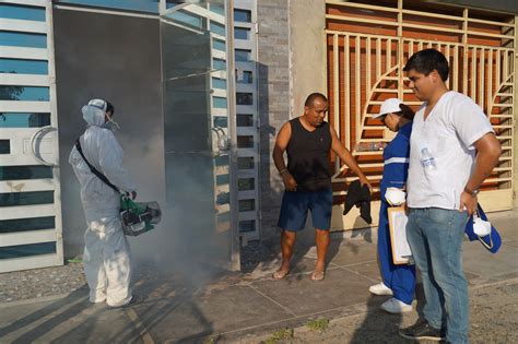 Nuevo Chimbote fumigan diez manzanas en Nicolás Garatea ante la