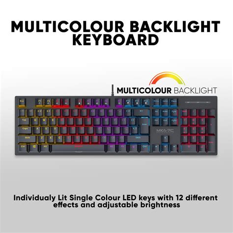 Armaggeddon MKA C Mechanical Keyboard Hot Swap Full Size Keyboard Multicolour Light