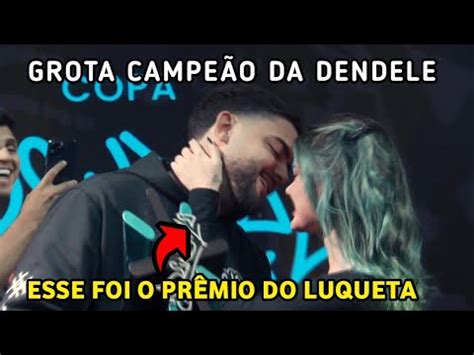 GROTA É CAMPEÃO DA COPA DENDELE E LUQUETA BEIJA CAJU AO VIVO YouTube