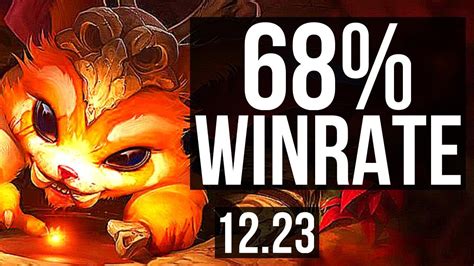 Gnar Vs Renekton Top Rank 2 Gnar 68 Winrate Rank 16 Kr Challenger 12 23 Youtube