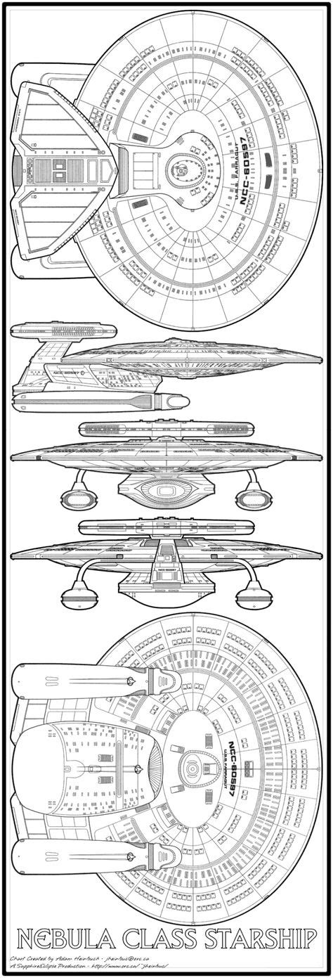 Nebula Class Starship Schematics