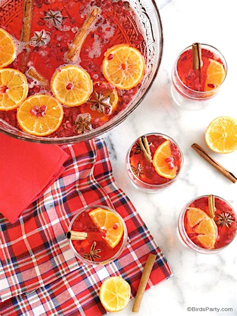 Cranberry Vodka Christmas Punch Recipe Party Ideas Party Printables Blog