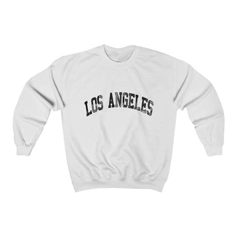 Los Angeles Crewneck Sweater Los Angeles Pullover Los Etsy