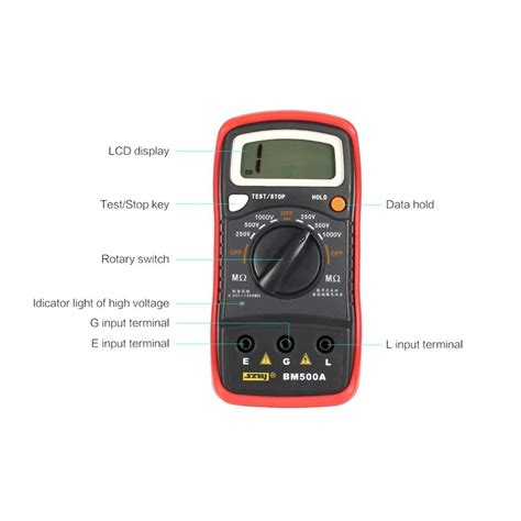 Bm A Insulation Resistance Meter V Digital M Grandado