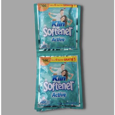 Jual So Klin Softener Active Renceng Isi 6 Sachet 1 Sachet 14 Ml